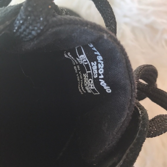 Zara Trafaluc Black Sneakers W/ Glitter Lace - Picture 8 of 8